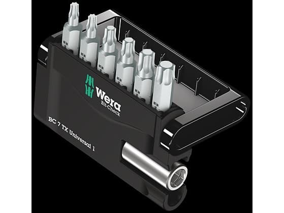 Wera Bit-Check 7 TX Universal 1 - Bitssats för skruvmejsel - 7 delar