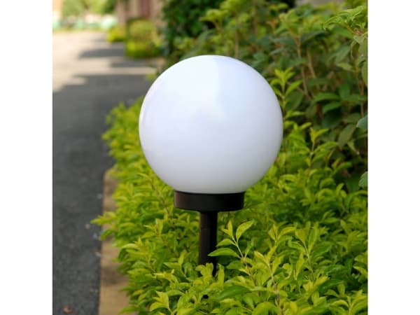 Greenblue 46580, Utomhus pelar-/stolpbelysning, Svart, Vit, IP44, Camping, Trädgård, Terass, Golvmontering, Dag-/nattsensor