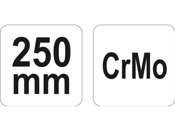 Yato YT-2451, Låstång, Röd, Silver, 250 mm, 625 g