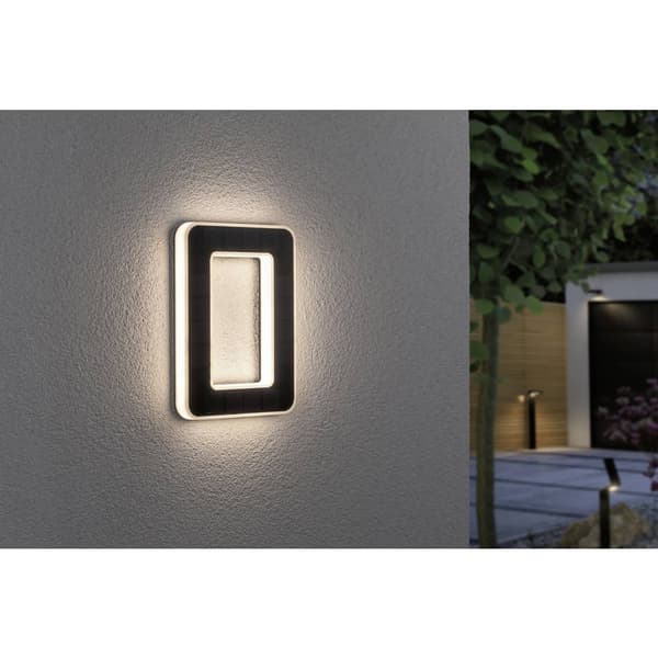 Paulmann 79851 Solcells-husnummerbelysning 0.20 W Varmvit Svart