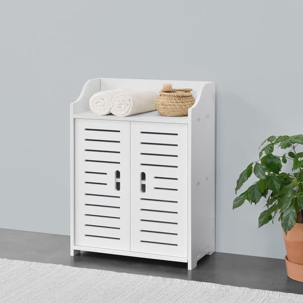 [en.casa] Badrumsskåp Trosa-62x45x25cm-WPC-vit