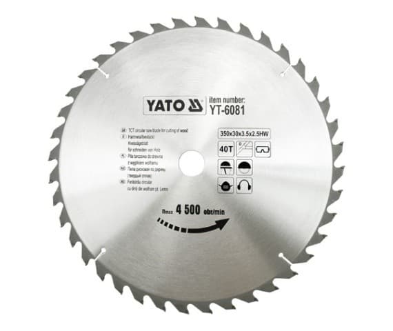YATO SIRKELSAG 350x30mm 40-TENNER 6081