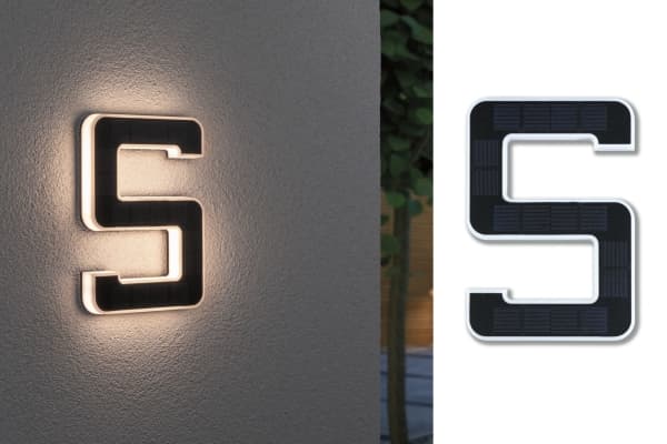 Paulmann 798.46, Utendørs veggbelysning, Sort, Plast, IP44, Gatenavn, III