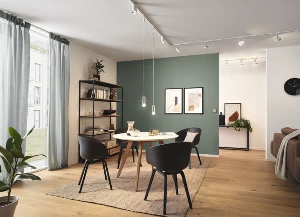 Paulmann 96963, Skena för spotlight, GU10, 1 lampor, LED, 10 W, Krom, Vit