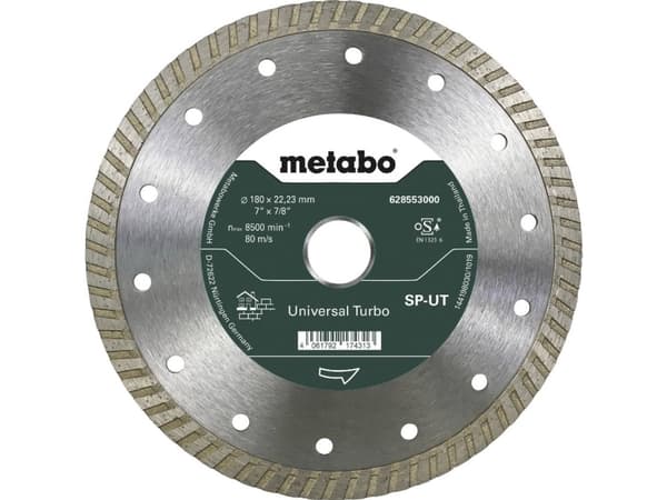 Metabo 628553000, Betong, Sandsten, Kakel, 18 cm, 2,22 cm, 8500 RPM, Metabo, 1 styck