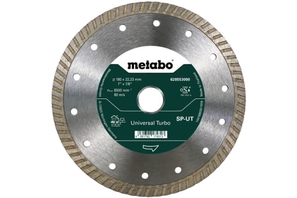Metabo 628553000, Betong, Sandsten, Kakel, 18 cm, 2,22 cm, 8500 RPM, Metabo, 1 styck