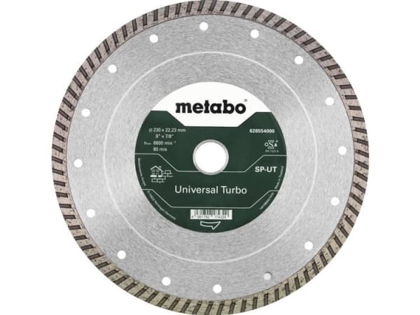 Metabo 628554000, Betong, Sandsten, Kakel, 23 cm, 2,22 cm, 6600 RPM, Metabo, 1 styck