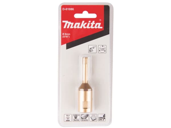 Makita - Diamantborspiss - for flis, granitt, marmor, ceramic tile, porcelain tile - 8 mm