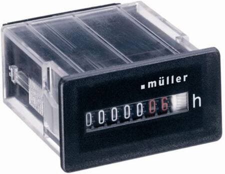PALADIN Timetæller for låge 53x28 mm, 12-48V DC