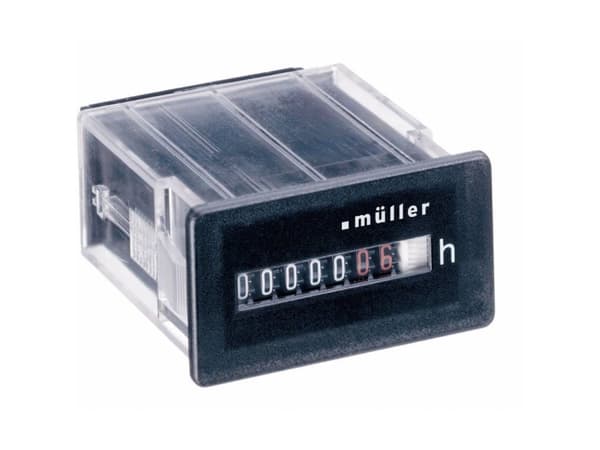 PALADIN Timetæller for låge 53x28 mm, 12-48V DC
