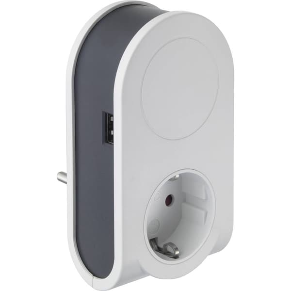 Sygonix SY-4547666 Mellankontakt med usb 2-polig Vit, Svart