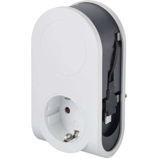 Sygonix SY-4547666 Mellankontakt med usb 2-polig Vit, Svart