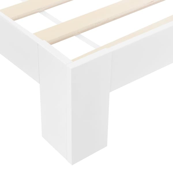 Sängstomme Raisio 200x100cm furu vit [en.casa]