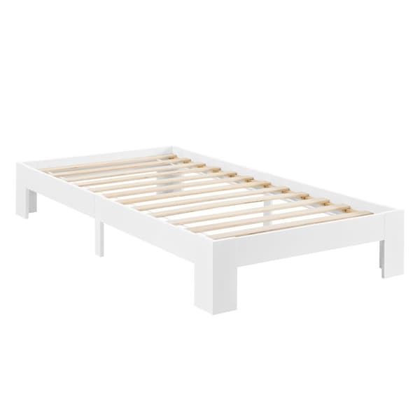 Sängstomme Raisio 200x100cm furu vit [en.casa]
