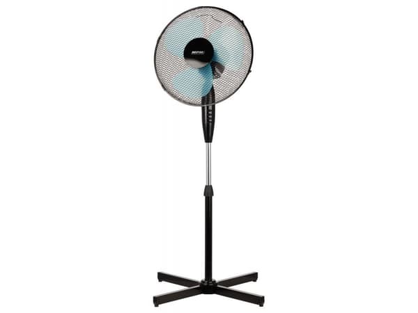 MPM MWP-17/C, Kotitaloustuuletin ilman lapoja, Musta, Lattia, 36,5 cm, 90°, Painikkeet