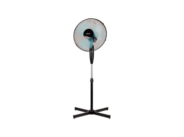 MPM MWP-17/C, Kotitaloustuuletin ilman lapoja, Musta, Lattia, 36,5 cm, 90°, Painikkeet