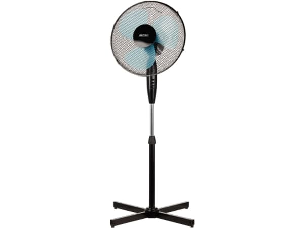 MPM MWP-17/C, Kotitaloustuuletin ilman lapoja, Musta, Lattia, 36,5 cm, 90°, Painikkeet