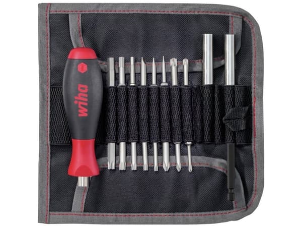 Wiha 44576 Bittipaketti 20 kpl T-profiili, ristiinleikattu Pozidriv, ristiinleikattu Phillips, lovi, Unbrako sis. puristuspidin