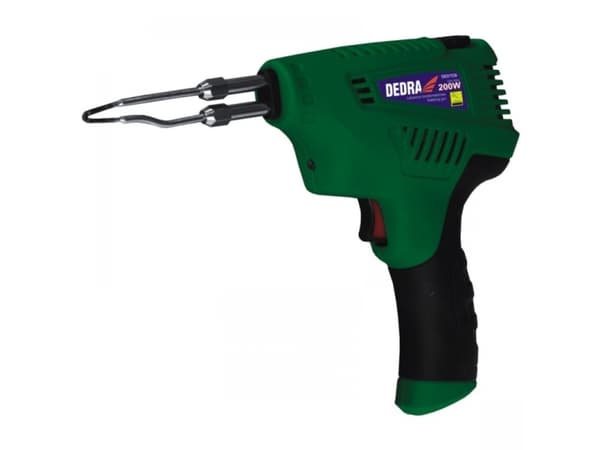 Dedra Transformer soldering iron 200W with temperature control + accessories - DED7538