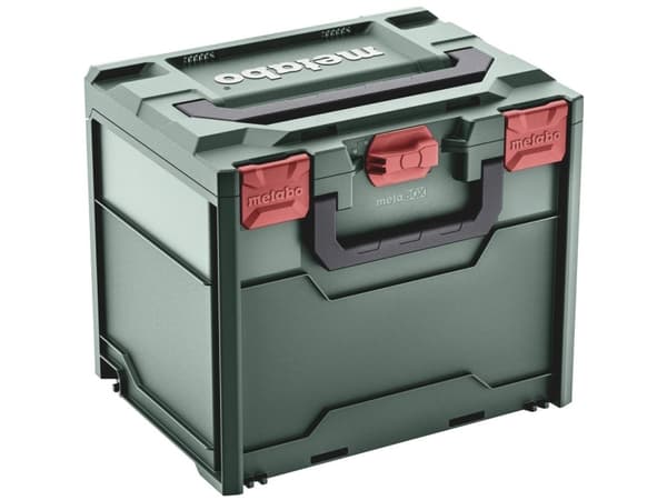 Metabo 626888000, Verktøykasse (hard), Akrylonitril-butadien-styren (ABS), Grønn, Rød, 31 l, 125 kg, 396 mm
