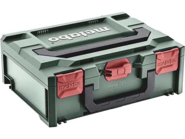 Metabo 626883000, Hård verktygslåda, akrylnitrilbutadienstyren, grön, röd, 11.2 L, 125 kg, 396 mm