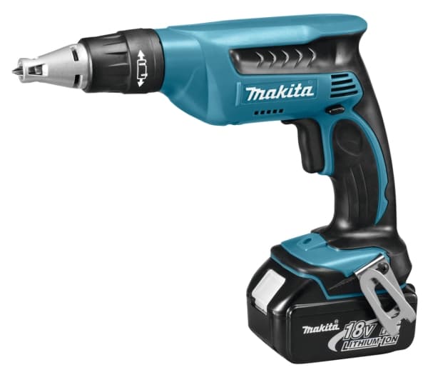 Makita DFS451RFJ, Elektrisk skrutrekker, Pistolhåndtak, 1/4", Sort, Blå, 4000 RPM, 4 mm