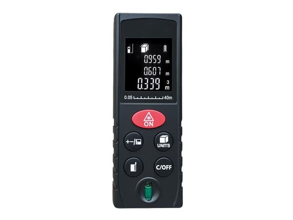 Solight DM40, Laseravstandsmåler, Matrise Skriver, Inn, m, Svart, 40 m, 0,05 m, 690 nm