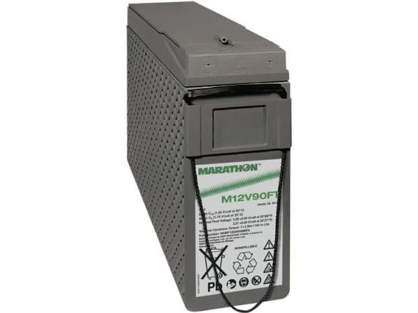 GNB Marathon EXIM12V90FTV0 Blybatteri 12 V 86 Ah Blyfleece (B x H x T) 105 x 270 x 395 mm M6 skruetilslutning Vedligeholdelsesfri