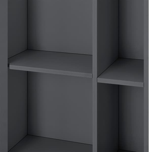 [en.casa] Badrumsskåp Vansbro-96x48x24cm-WPC-mörkgrå