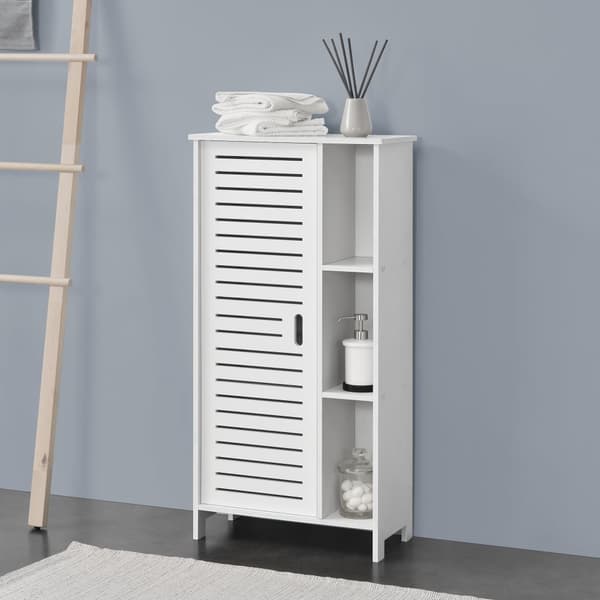 [en.casa] Badrumsskåp Vansbro-96x48x24cm-WPC-vit
