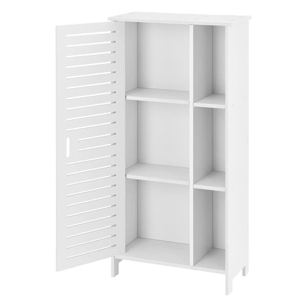 [en.casa] Badrumsskåp Vansbro-96x48x24cm-WPC-vit