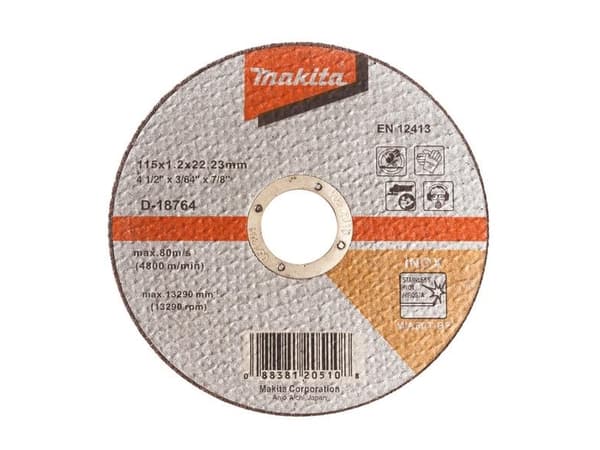 Makita INOX ruostumattomasta teräksestä valmistettu leikkuukiekko 115x22.2x1.2mm D-18764