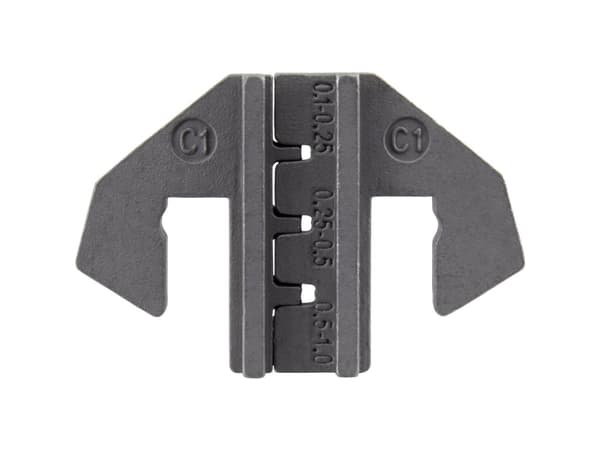 TOOLCRAFT PLE-0C1 Crimp-indsatser Fladstik Krydsfordeler: 0.1 til 1 mm² Passer til mærke: TOOLCRAFT PZ-500