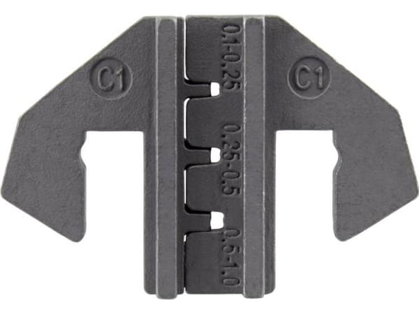 TOOLCRAFT PLE-0C1 Crimp-indsatser Fladstik Krydsfordeler: 0.1 til 1 mm² Passer til mærke: TOOLCRAFT PZ-500