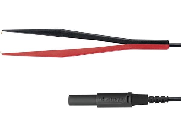 Schützinger KML 7848 Au / PZ / 150 / SW Prøveledning Stik 4 mm Kelvin-klemme Sort 1 stk