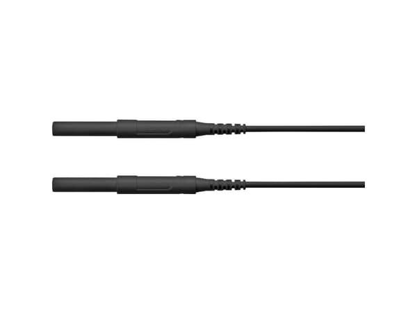 Schützinger HSPL 8568 / AWG16 / 100 / SW Säkerhetstestledning [Kontakt 4 mm - Kontakt 4 mm] Svart 1 st