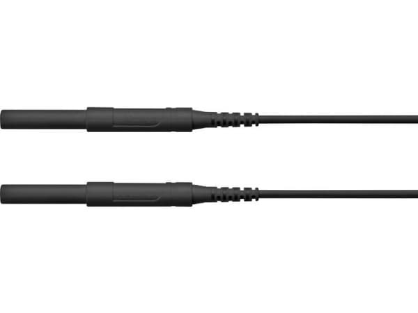 Schützinger HSPL 8568 / AWG16 / 100 / SW Säkerhetstestledning [Kontakt 4 mm - Kontakt 4 mm] Svart 1 st