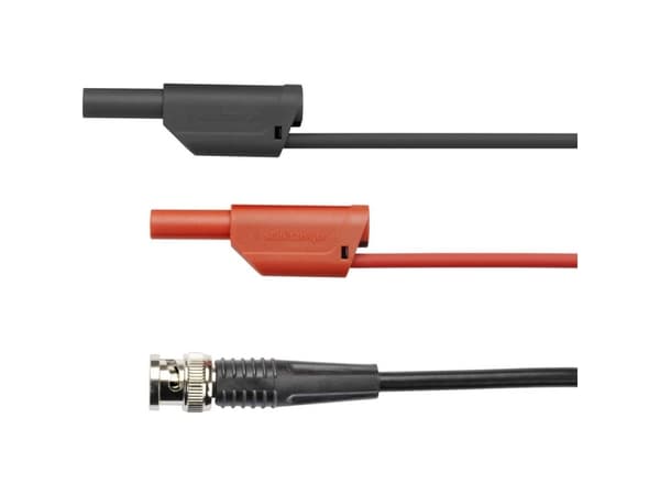 Schützinger DI SKO 89-58 / 100 / SW BNC-prøveledning 100.00 cm Sort/rød