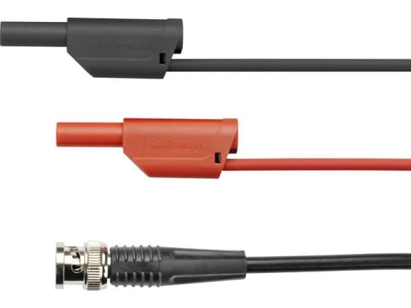 Schützinger DI SKO 89-58 / 100 / SW BNC-prøveledning 100.00 cm Sort/rød