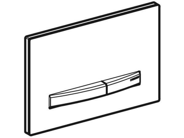 Geberit 115.672.DW.2, Huuhtelulevy, Musta, Geberit, 246 mm, 13 mm, 164 mm