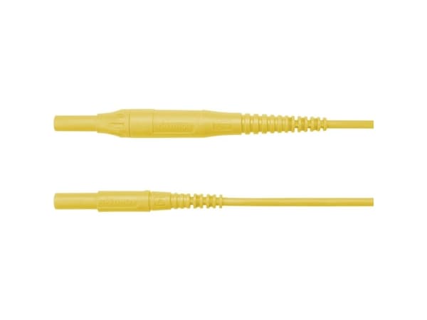 Schützinger MSFK B441 / 1 / 100 / GE Prøveledning [Stik 4 mm - Stik 4 mm] Gul 1 stk