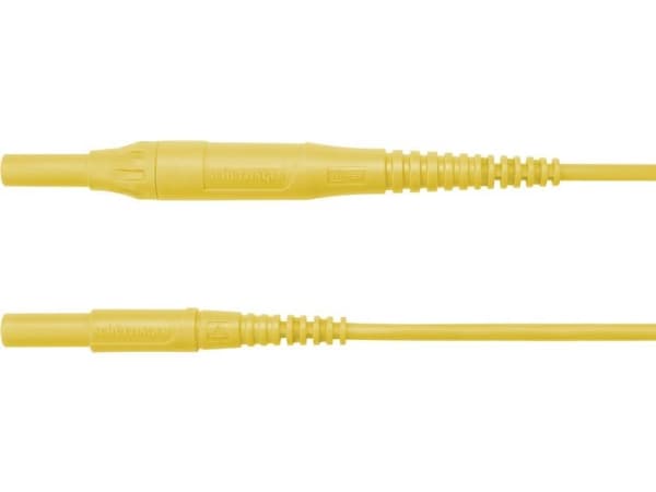 Schützinger MSFK B441 / 1 / 100 / GE Prøveledning [Stik 4 mm - Stik 4 mm] Gul 1 stk