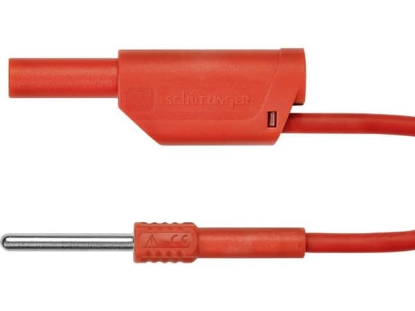 Schützinger AL 8323 / 1 / 100 / RT Adapterledning Stik 4 mm Stik 4 mm Rød 1 stk
