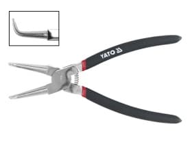 Yato YT-2143, Bent nose pliers, Kromivanadiini-teräs, PVC-muovi, Musta, 150 mm