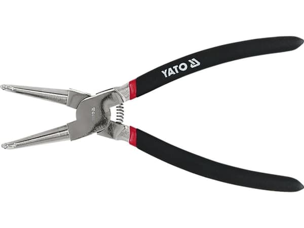 Yato YT-2143, Bent nose pliers, Kromivanadiini-teräs, PVC-muovi, Musta, 150 mm
