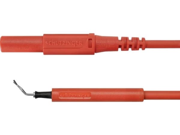 Schützinger AL 8322 / ZPK / 1 / 100 / RT Adapterledning [Stik 4 mm - Testspids] Rød 1 stk