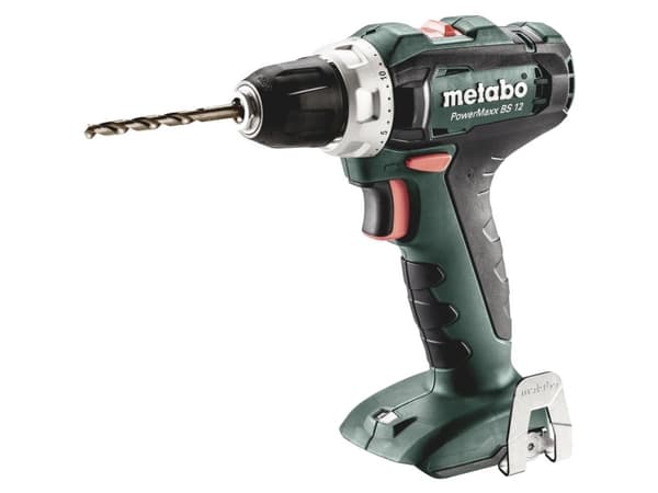 Metabo PowerMaxx BS 12, Boremaskin med pistolgrep, Nøkkelløs, 1400 RPM, 1,8 cm, 1 cm, 360 RPM