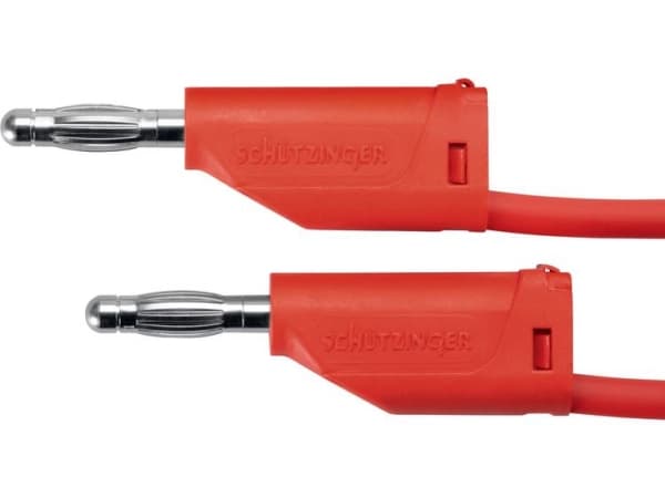 Schützinger MFK 15 / 1 / 100 / RT Prøveledning Stik 4 mm Stik 4 mm Rød 1 stk