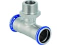 Pikkukuva 4 / 5: Mapress ruostumaton T-kappale ulkokierteellä: d=22 mm, R=3/4", d1=22 mm
