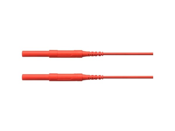 Schützinger HSPL 8568 / AWG16 / 50 / RT Sikkerhedsprøveledning [Stik 4 mm - Stik 4 mm] Rød 1 stk